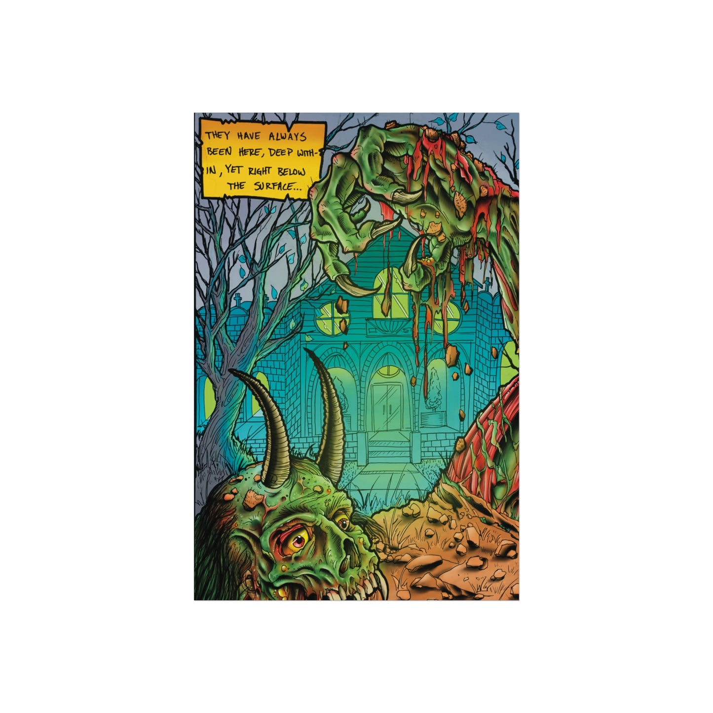 HAUNTED HOUSE Fine Art Poster